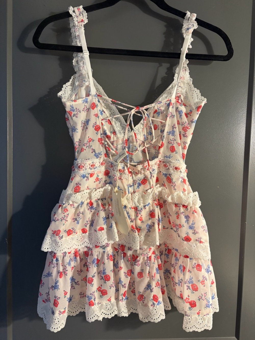 For Love & Lemons Ditsy Day Slip Dress XS NWT - Picture 12 of 16